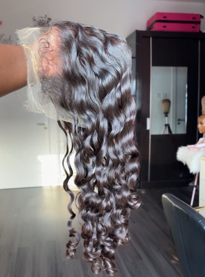 The Birkin Natural black Custom Made Frontal