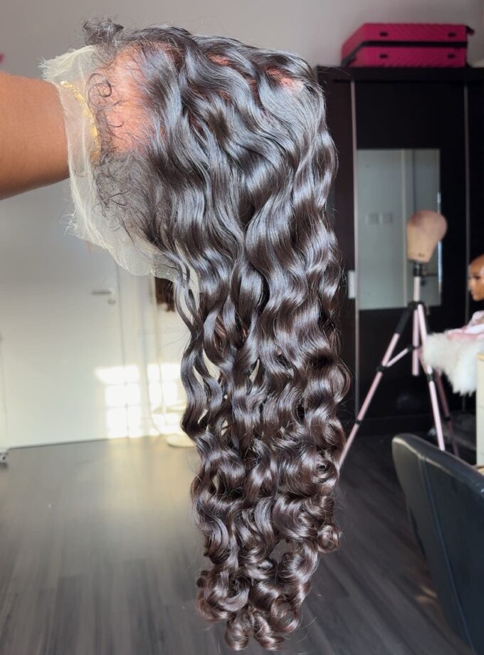 The Birkin Natural black Custom Made Frontal